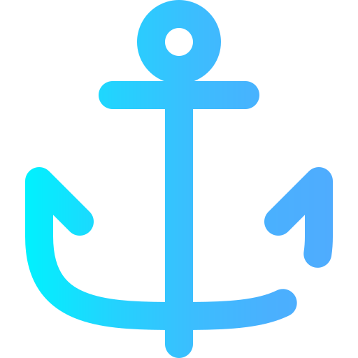 Anchor Super Basic Omission Gradient icon
