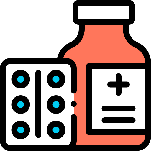 Medicine Detailed Rounded Lineal color icon