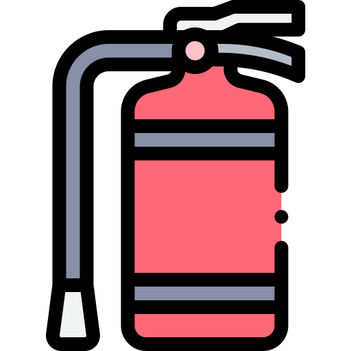Огнетушитель Detailed Rounded Lineal color иконка