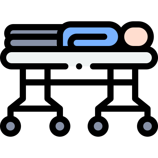Stretcher Detailed Rounded Lineal color icon