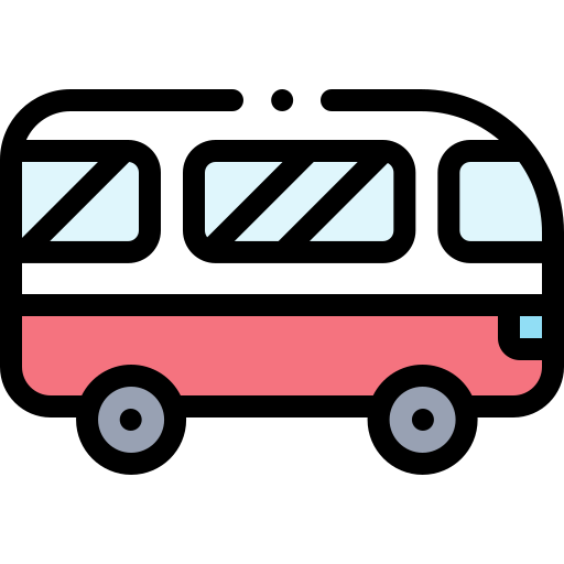 ônibus Detailed Rounded Lineal color Ícone
