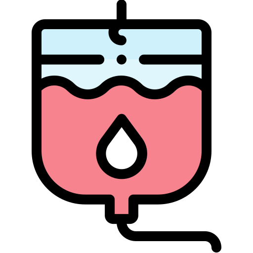 Blood transfusion Detailed Rounded Lineal color icon
