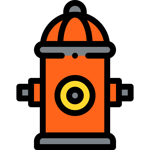 hydrant Detailed Rounded Lineal color icon