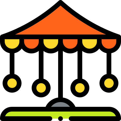 カルーセル Detailed Rounded Lineal color icon
