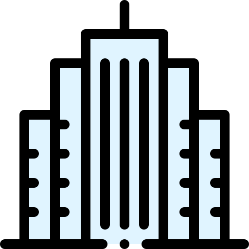 超高層ビル Detailed Rounded Lineal color icon