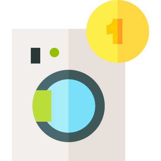 machine à laver Basic Straight Flat Icône