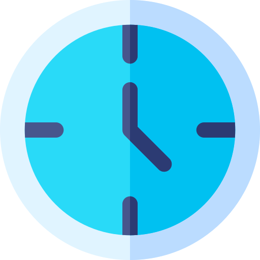 Reloj de pared Basic Rounded Flat icono