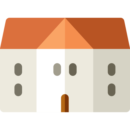 Mansion Basic Rounded Flat icon