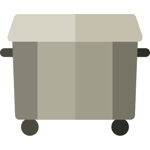 Dumpster Basic Rounded Flat icon