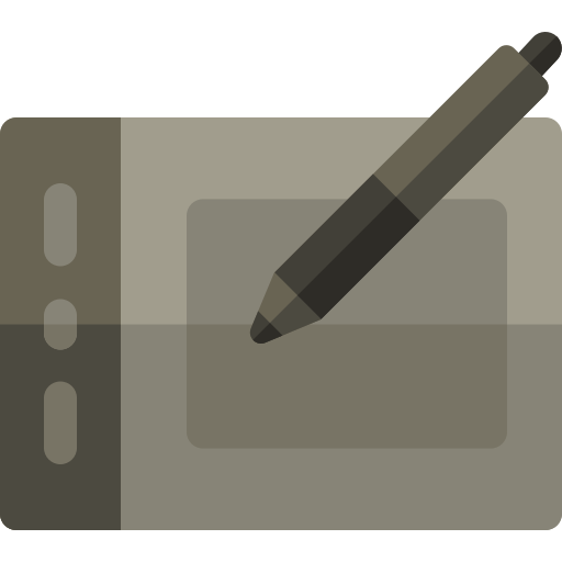 tableta gráfica Basic Rounded Flat icono
