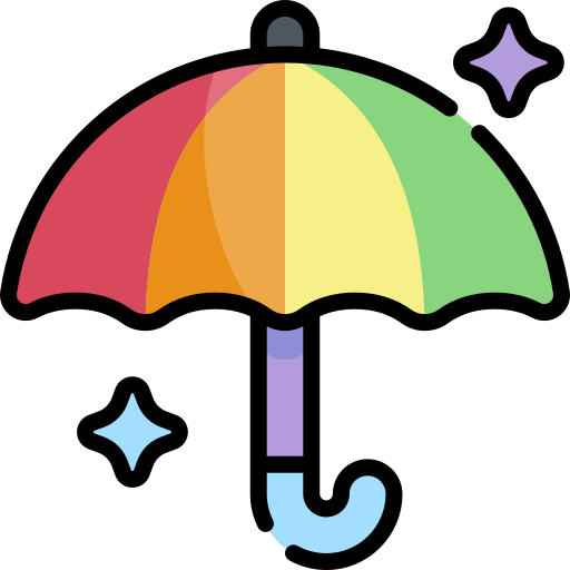 regenschirm Kawaii Lineal color icon