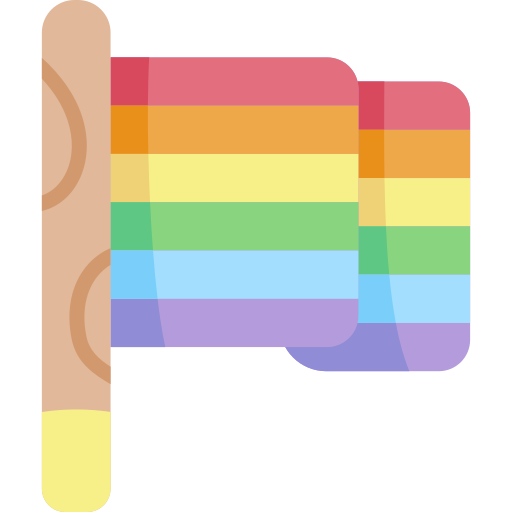 Homosexual Kawaii Flat icono