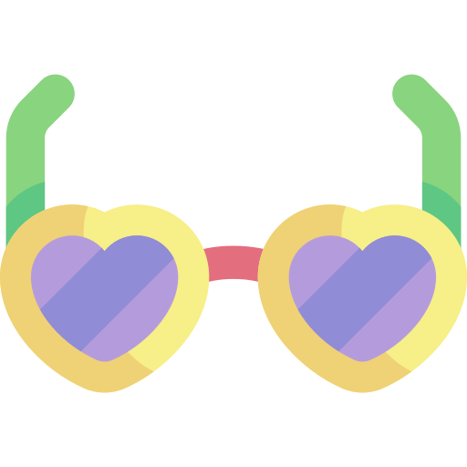 Sunglasses Kawaii Flat icon