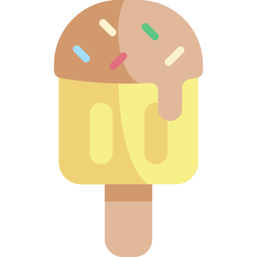 Popsicle Kawaii Flat icono