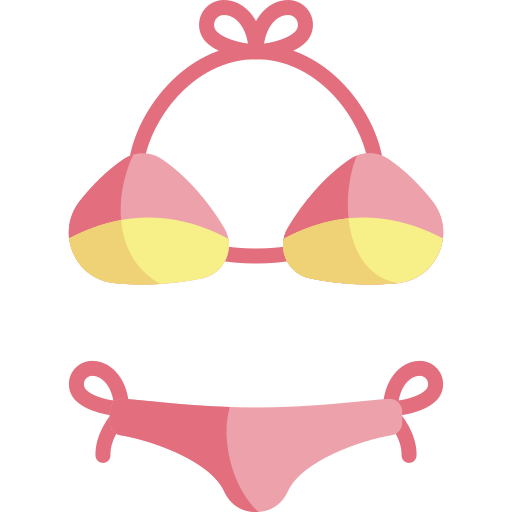 bikini Kawaii Flat icon