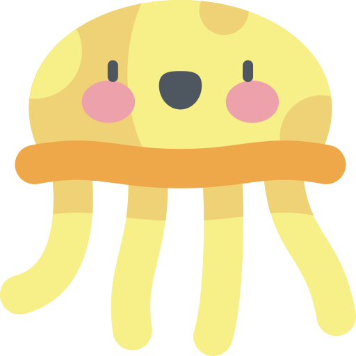 Jellyfish Kawaii Flat icon