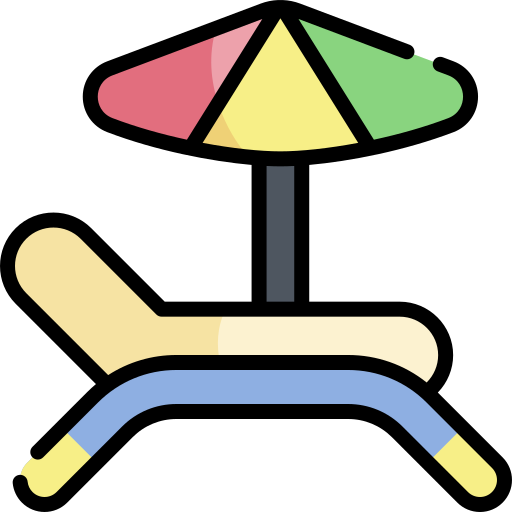 lettino Kawaii Lineal color icona
