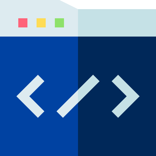 HTML Basic Straight Flat icono
