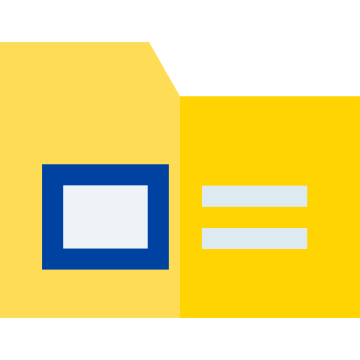 mappe Basic Straight Flat icon