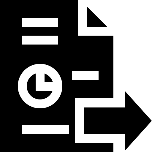 exportation Basic Straight Filled Icône