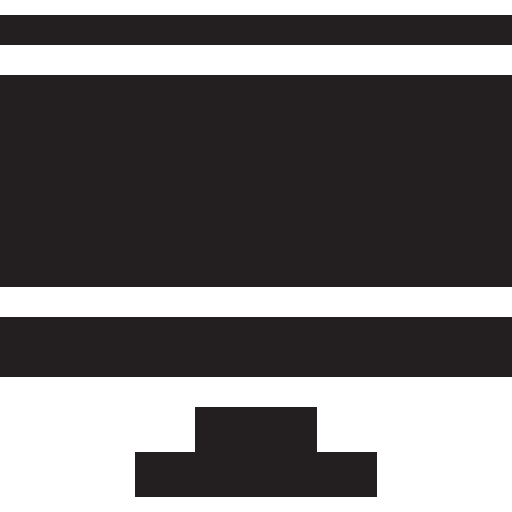 컴퓨터 Basic Straight Filled icon