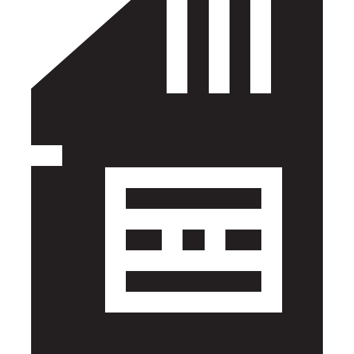 Sim card Basic Straight Filled icon