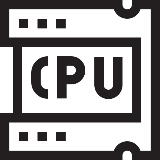 Cpu Basic Straight Lineal Ícone