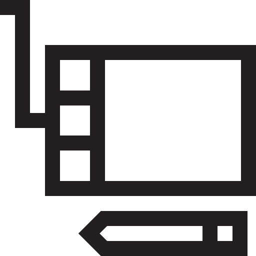 Tableta Basic Straight Lineal icono