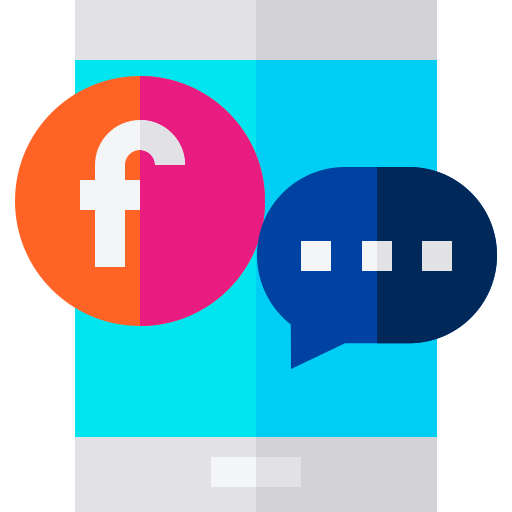 Medios de comunicación social Basic Straight Flat icono