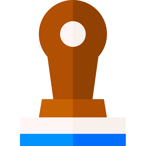 stempelkissen Basic Straight Flat icon