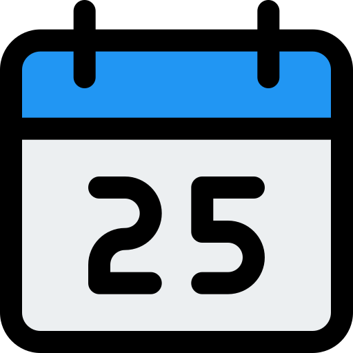Calendario Pixel Perfect Lineal Color icono
