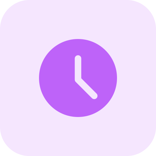 Clock Pixel Perfect Tritone icon