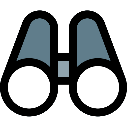 Binoculars Pixel Perfect Lineal Color icon