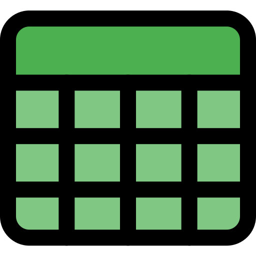 kalendarz Pixel Perfect Lineal Color ikona
