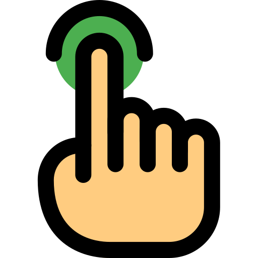 Finger Pixel Perfect Lineal Color icon