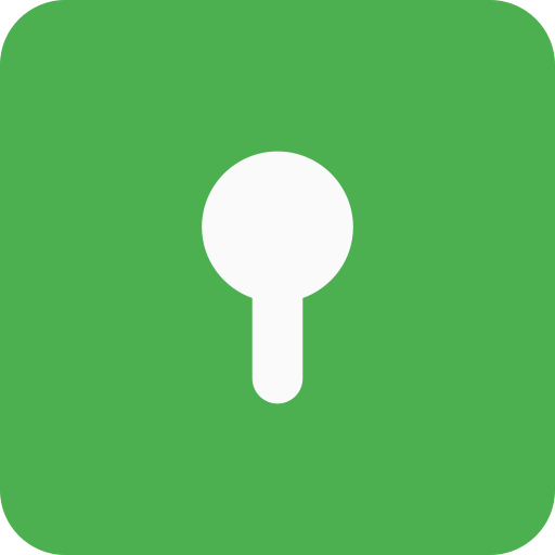 Keyhole Pixel Perfect Flat icon