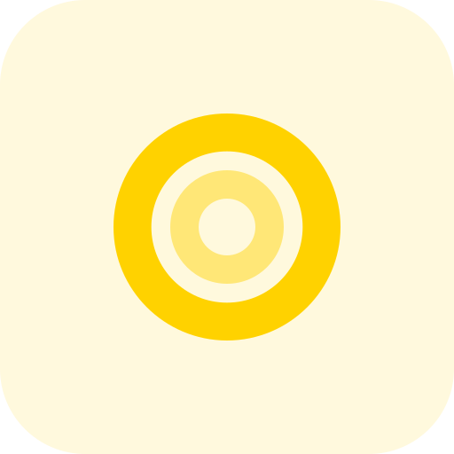 Bulleye Pixel Perfect Tritone icon