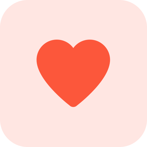 Heart Pixel Perfect Tritone icon