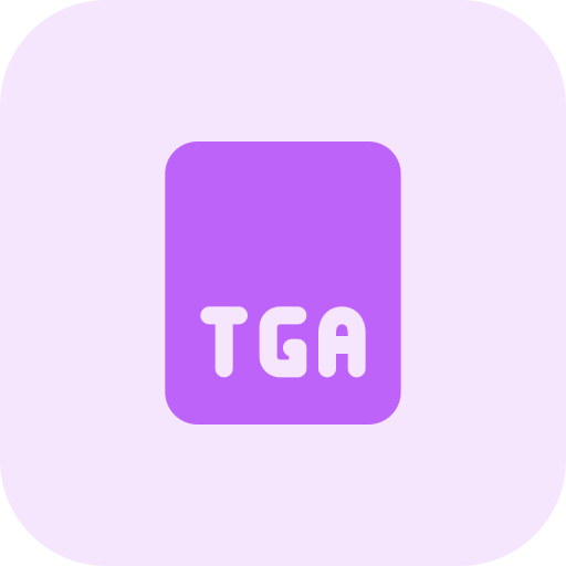tga-bestand Pixel Perfect Tritone icoon