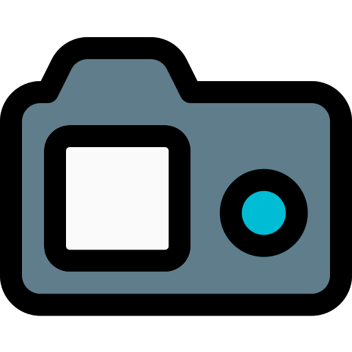 rückseitige kamera Pixel Perfect Lineal Color icon