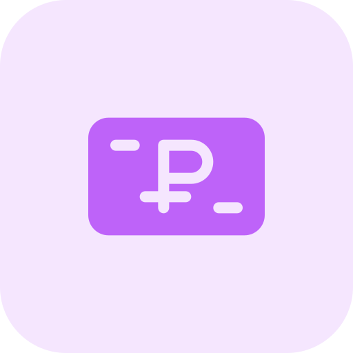 루블 Pixel Perfect Tritone icon
