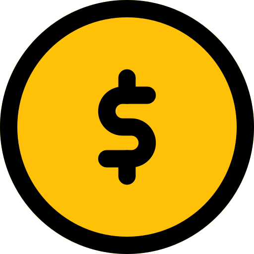 Dollar Pixel Perfect Lineal Color icon