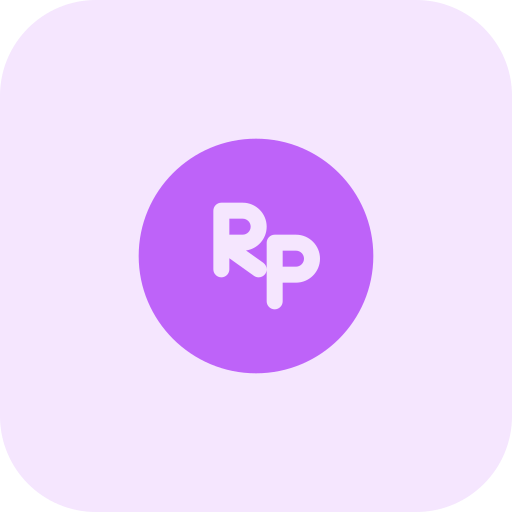 rupia Pixel Perfect Tritone icona