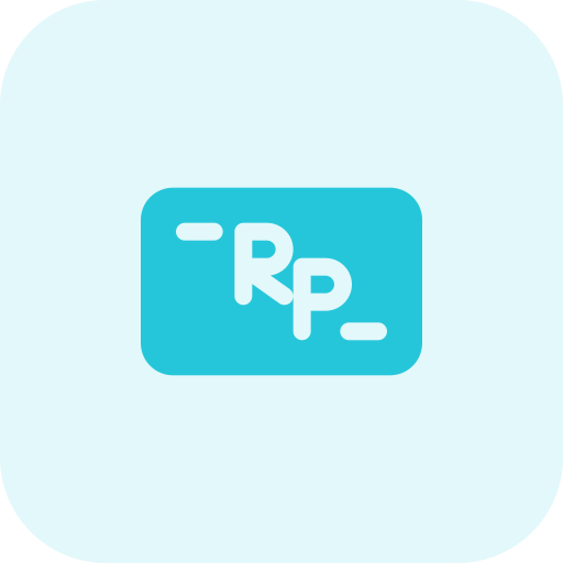 Rupia Pixel Perfect Tritone icono