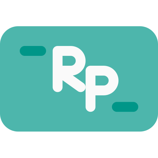 rupiah Pixel Perfect Flat icon