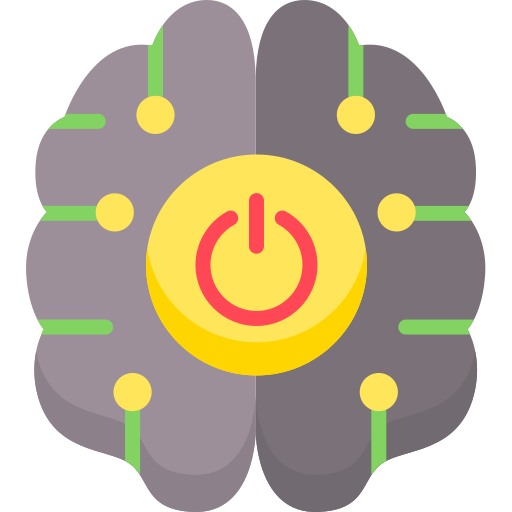 로봇 뇌 Special Flat icon