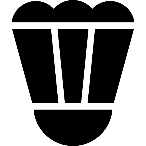 bádminton Basic Rounded Filled icono