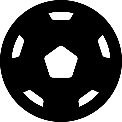 ballon de football Basic Rounded Filled Icône