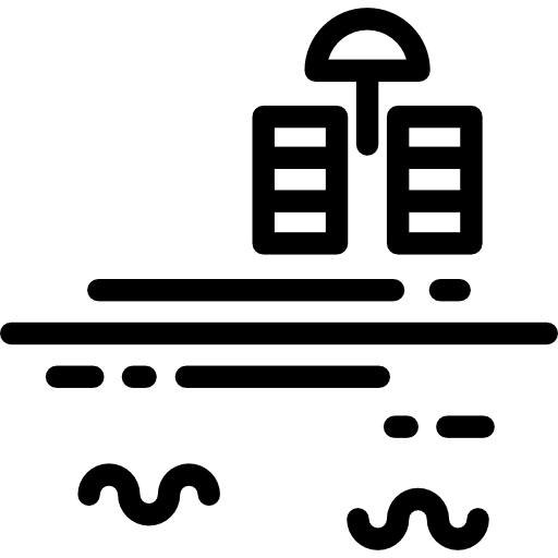 ビーチ Detailed Rounded Lineal icon