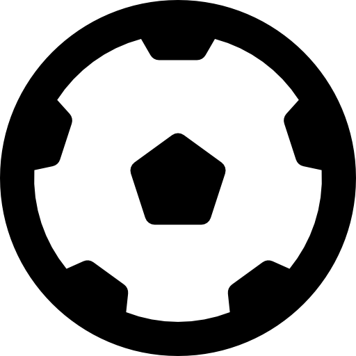ballon de football Basic Rounded Lineal Icône